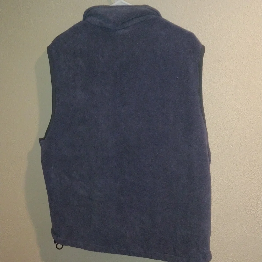 Blue Gray Woolrich Men's Fleece Zip up Vest L